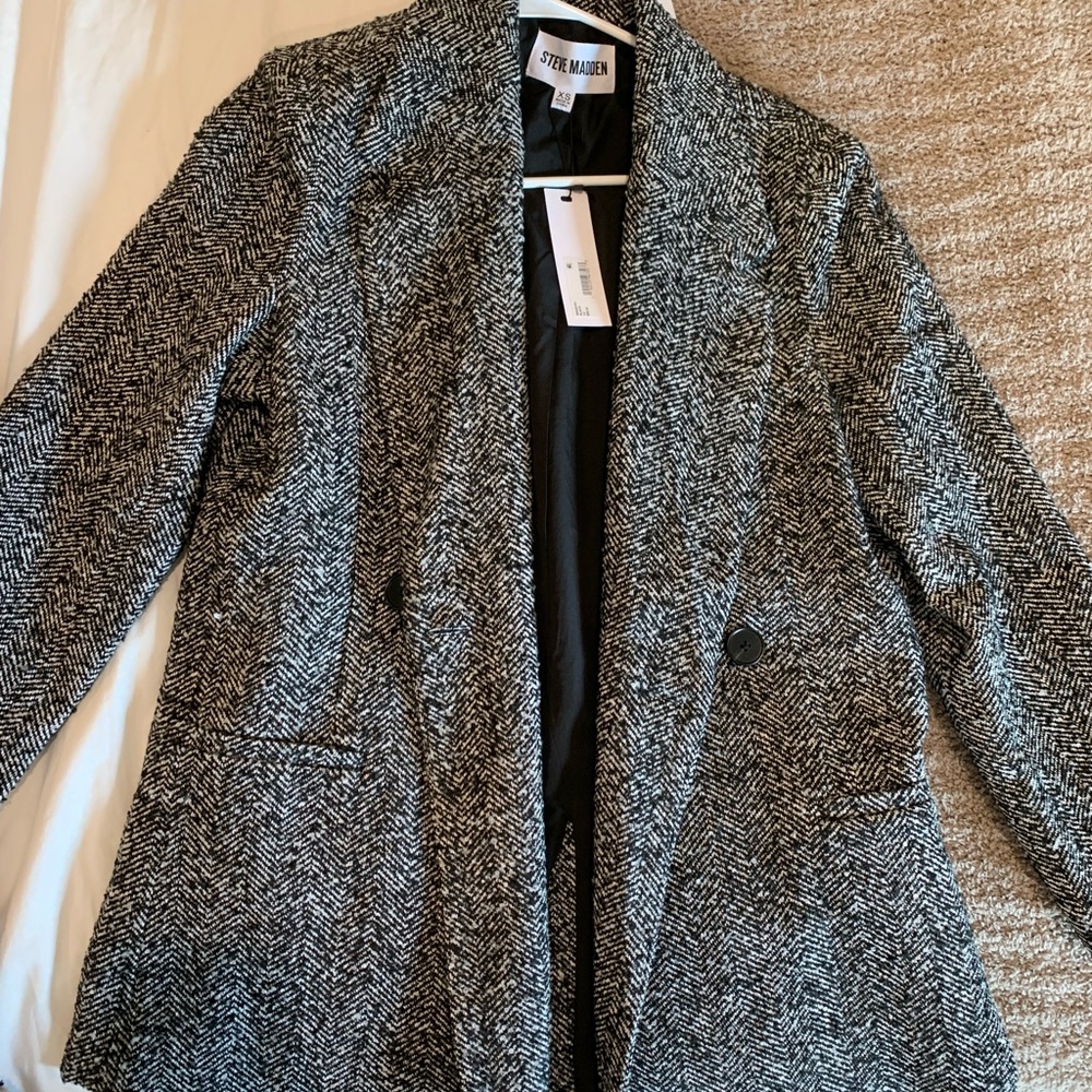 Steve Madden Herringbone Blazer